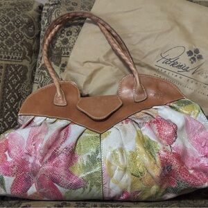 Patricia Nash Italian Leather Floral Tote — Dust Bag Included